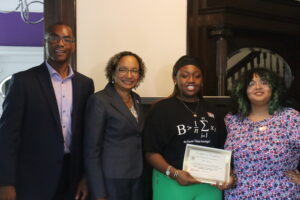 Student completing the program