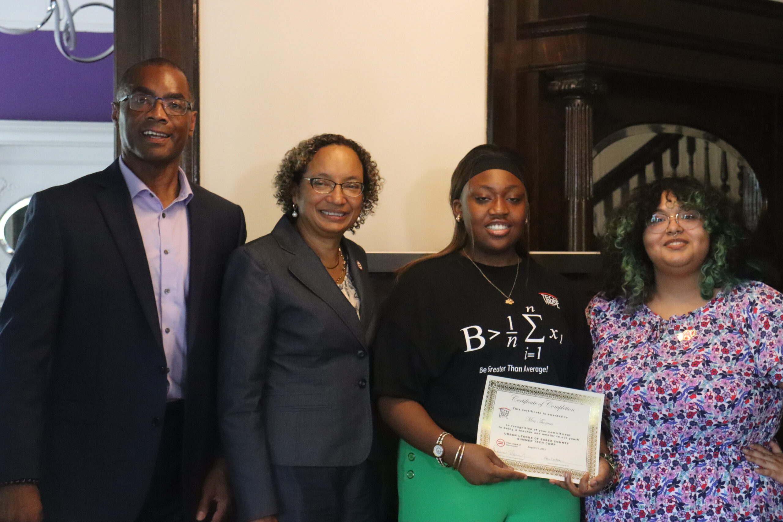 Student completing the program